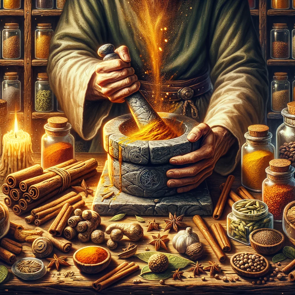 Curry simmering in the crucible