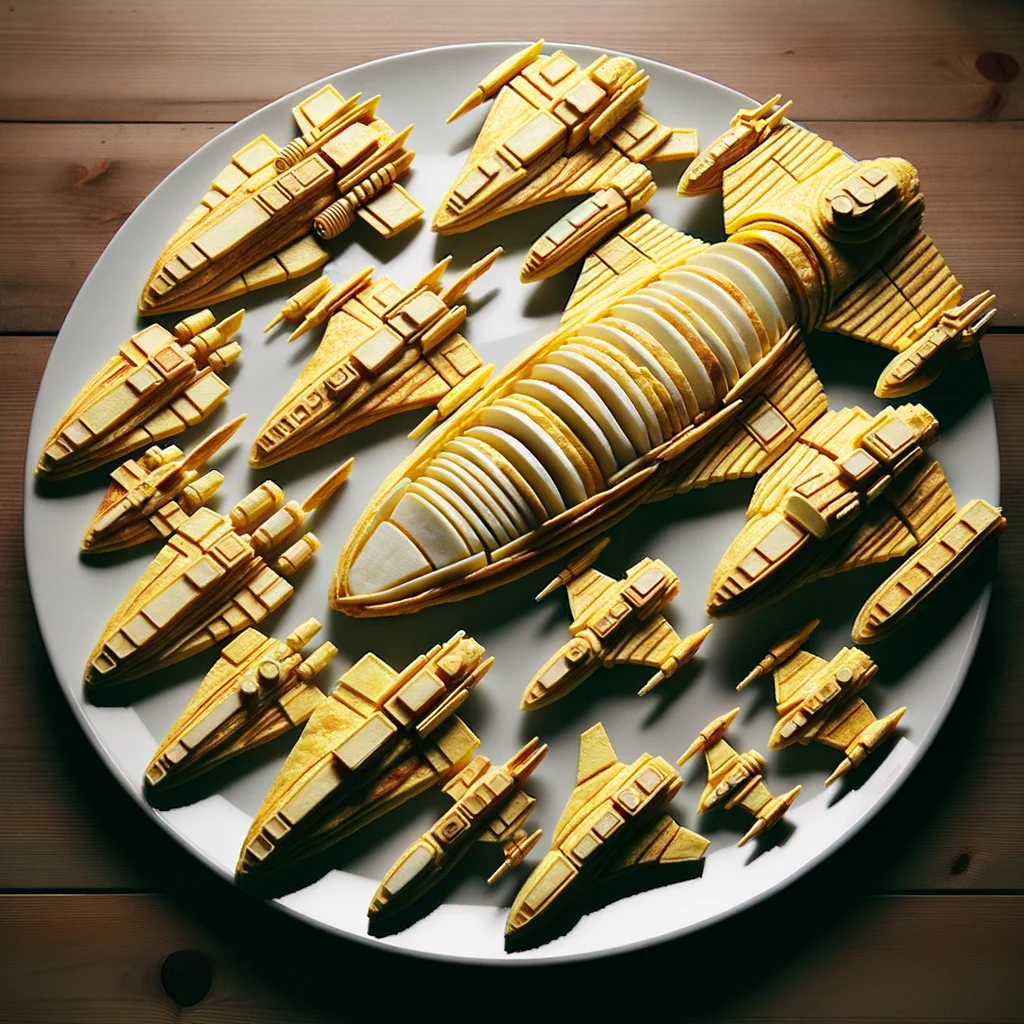 Finished Galactic Empire Eggstravaganza plated