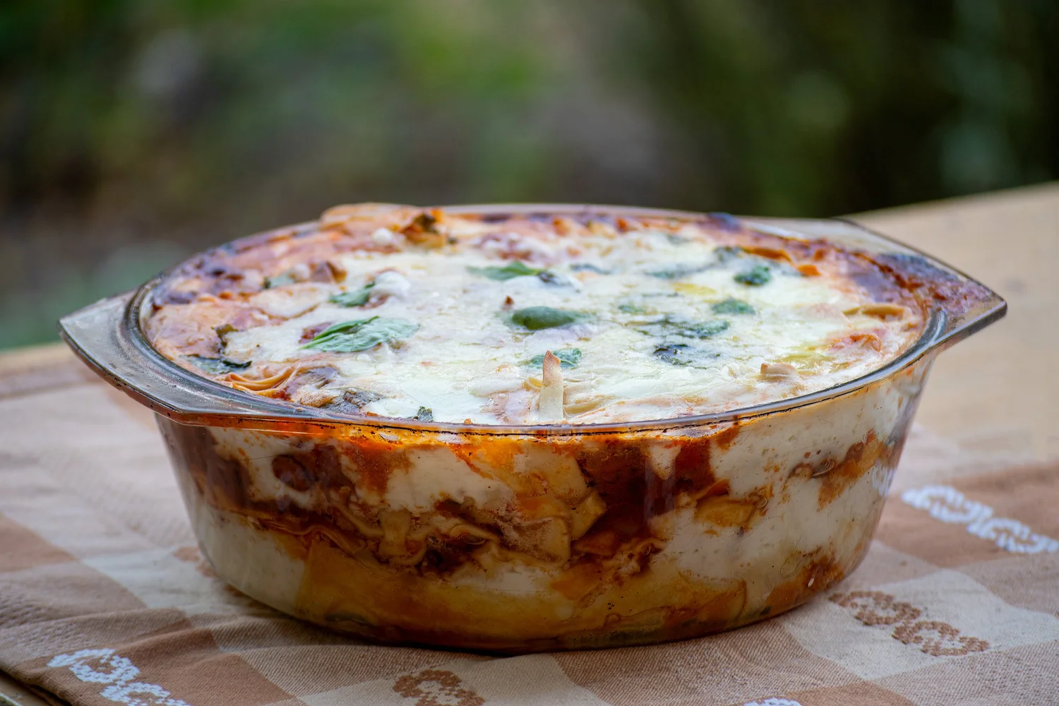 Another view of homemade lasagna