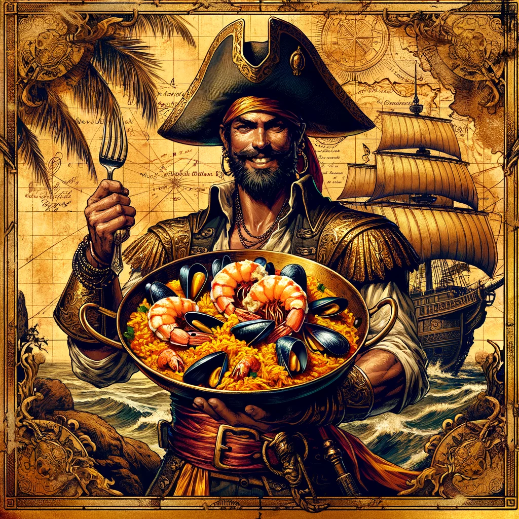 Pirate's Plunder Seafood Paella